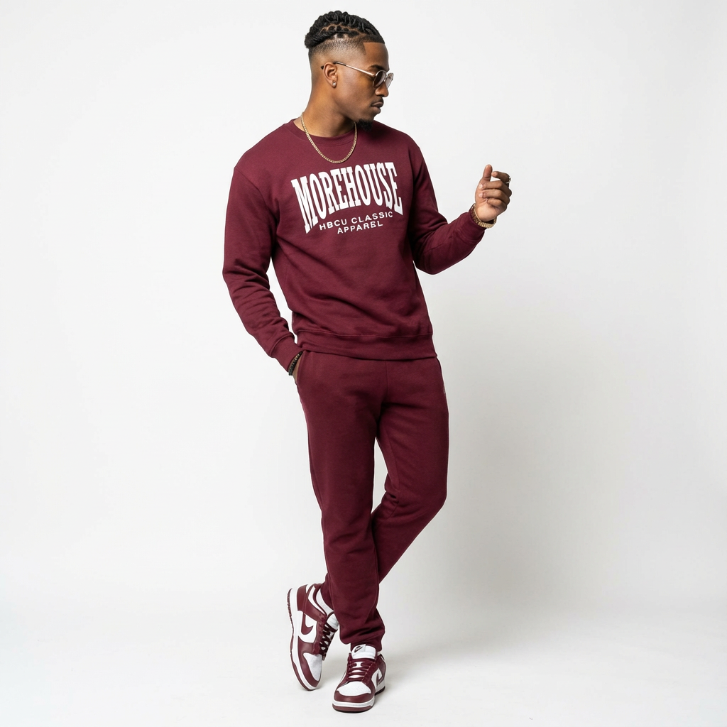 Morehouse College HBCU Classic Design Edition 1 Crewneck Sweatshirt
